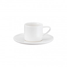 ASA A Table Weiß Espressotasse mit Untertasse - stapelbar 0,06 L