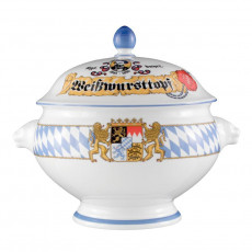 Seltmann Weiden Compact Bayern Löwenkopfterrine m. De. 'Weisswursttopf' 3,0 L