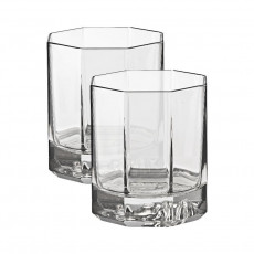 Rosenthal Versace Medusa Lumiere Haze Whiskybecher Glas grau 2-tlg. im Geschenkkarton 170 ml / h: 9 cm