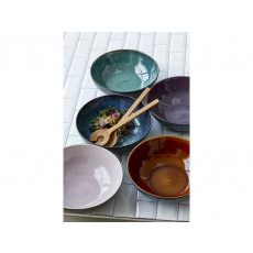 Bitz Gastro Holz Salatbesteck Set 2-tlg. aus Eiche 32 cm