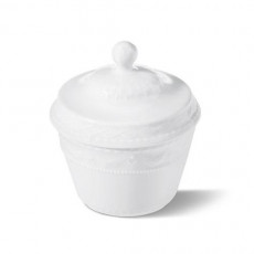 KPM Kurland Weiß Zuckerdose 0,18 l
