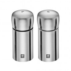 Zwilling Spices - 18/10 Edelstahl matt Salzmühle und Pfeffermühle 2-tlg. d: 5 cm / h: 10 cm