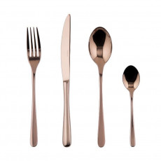 Sambonet Taste - Edelstahl / PVD Kupfer Besteckset 24-tlg. Vollheft / Monoblock