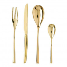 Sambonet H-Art - Edelstahl / PVD Gold Besteckset 24 tlg.
