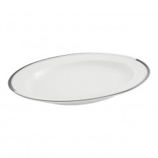 Friesland La Belle Black & White Platte oval 32x24,5 cm