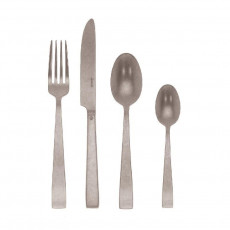 Sambonet Flat Vintage - Edelstahl 18/10 Antik Besteckset 24-tlg. Vollheft / Monoblock