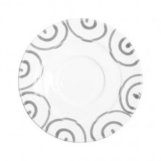 Gmundner Keramik Graugeflammt Kaffee-Untertasse Gourmet d: 16 cm
