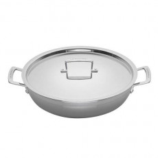 Le Creuset '3-PLY Edelstahl Kochgeschirr' Profipfanne mit Deckel 30 cm / 4,8 L