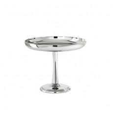 Sambonet Elite - Edelstahl 18/10 Obstschale / Gebäckschale auf Fuß h: 11 cm / d: 13,8 cm