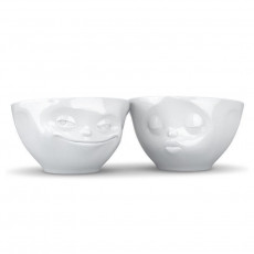 TV Tassen Schälchen Set 2-tlg. - grinsend & küssend 0,20 L