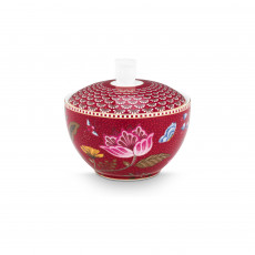 Pip Studio Blooming Tales Dark Red Zuckerdose 0,30 L