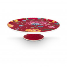 Pip Studio Blooming Tales Dark Red Tortenteller 30,5 cm