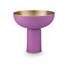 Pip Studio Home Accessories Hohe Schale Metall Matt Lilac 23 cm