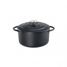 Küchenprofi Bratentopf rund Provence Schwarz d: 22 cm / h: 10,5 cm / 3,2 L