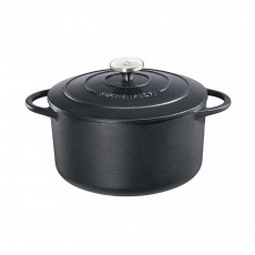Küchenprofi Bratentopf rund Provence Schwarz d: 28 cm / h: 13 cm / 6,6 L