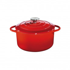 Küchenprofi Bratentopf rund Provence Rot d: 26 cm / h: 12 cm / 5,3 L