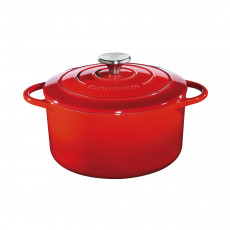 Küchenprofi Bratentopf rund Provence Rot d: 28 cm / h: 13 cm / 6,6 L