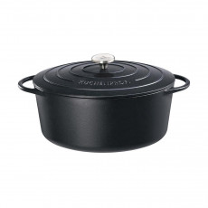 Küchenprofi Bratentopf oval Provence Schwarz d: 33 cm / h: 13 cm / 7,0 L