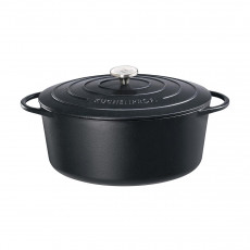 Küchenprofi Bratentopf oval Provence Schwarz d: 35 cm / h: 14 cm / 8,9 L