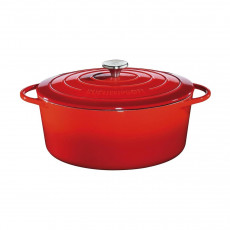 Küchenprofi Bratentopf oval Provence Rot d: 33 cm / h: 13 cm / 7,0 L