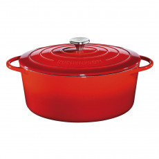 Küchenprofi Bratentopf oval Provence Rot d: 40 cm / h: 16 cm / 12,5 L