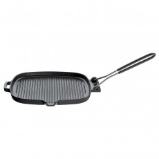 Küchenprofi Grillpfanne quadratisch Provence Schwarz 23x23x1,5 cm