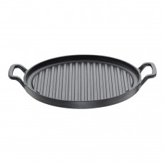 Küchenprofi Grillpfanne rund mit 2 Griffen Provence Schwarz d: 28 cm