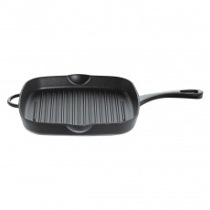 Küchenprofi Grillpfanne quadratisch hoch Provence Schwarz 26x26x4,5 cm