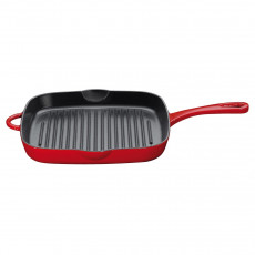 Küchenprofi Grillpfanne quadratisch hoch Provence Rot 26x26x4,5 cm