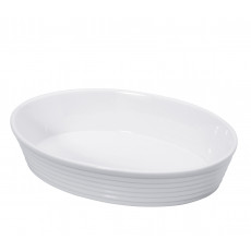Küchenprofi Bauernform oval Burgund 30x20x6 cm