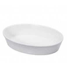Küchenprofi Bauernform oval Burgund 35x23x6 cm