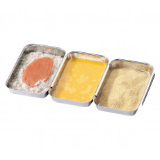 Küchenprofi Panierset 3-tlg. 22x15x3 cm