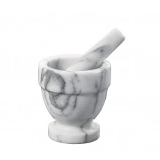 Küchenprofi Mörser auf Fuß mit Stößel Marmor d: 12 cm / h: 11 cm