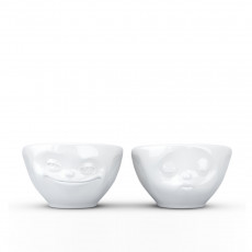 TV Tassen Schälchen Set 2-tlg. - grinsend & küssend 0,10 L