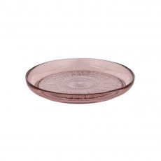 Bitz Kusintha - Glas pink Teller 25 cm