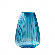 Bitz Kusintha - Glas blue Vase 22 cm