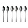 Sambonet Taste - Edelstahl / PVD schwarz Mokkalöffel-Set 6-tlg.