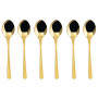 Sambonet Taste - Edelstahl / PVD Gold Mokkalöffel-Set 6-tlg.