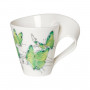 Villeroy & Boch New Wave Caffè Animals of the World - Deep Green Hairstreak Becher mit Henkel groß in Geschenkverpackung 0,24 L