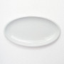 Friesland Ecco Weiß Platte oval / Untere Sauciere 26x14,5 cm