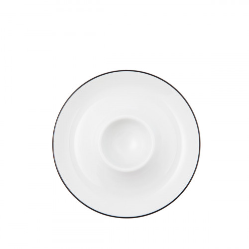 Seltmann Weiden Lido Black Line Tojástartó tartóval 12,5 cm