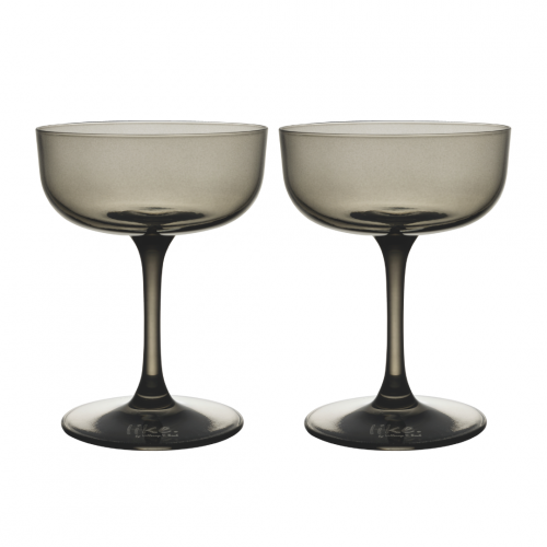 like. by Villeroy & Boch Like Glass Smoke Pezsgőspohár / Desszerttálka Készlet 2 db 0,12 L