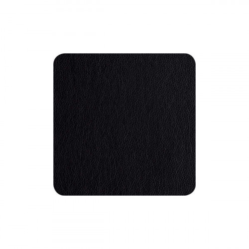 ASA SELECTION Table Tops Leather Optic Fine 4 darabos fekete 10x10 vm poháralátét készlet