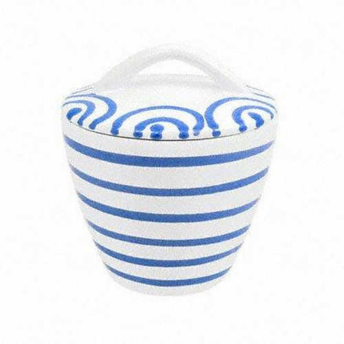Gmundner Keramik Blaugeflammt Cukortartó Gourmet d: 9 cm / h: 10,5 cm
