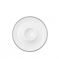 Seltmann Weiden Lido Black Line Tojástartó tartóval 12,5 cm