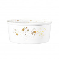 Seltmann Weiden Liberty Golden Stars Kerek tál fedővel 21x9 cm