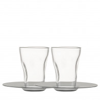 Eisch Unik Espresszópohár alátéttel szatén Készlet 2 db 100 ml / h: 8,5 cm / d: 12,5 cm