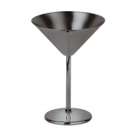 Sambonet Paderno Bar Utensils - Edelstahl / PVD Schwarz Martinischale / Cocktailschale h: 16,5 cm / 200 ml