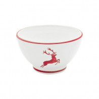 Gmundner Keramik Rubinroter Hirsch Nagy müzlis tál d: 14 cm / h: 7,8 cm / 0,4 L
