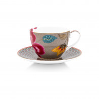 Pip Studio Blooming Tales Khaki Teetasse 2-tlg. 0,30 L